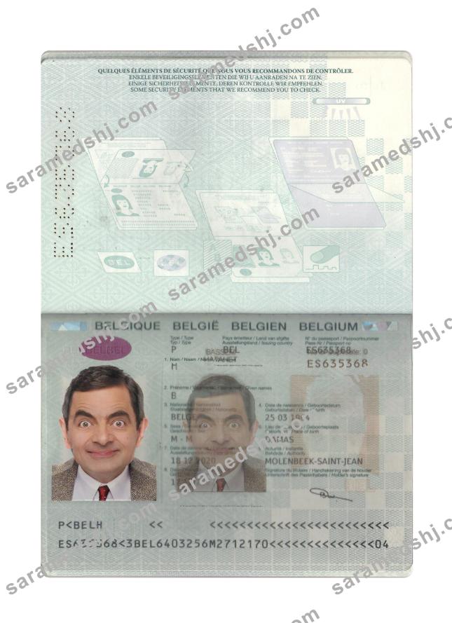 Belgium passport 2020-present